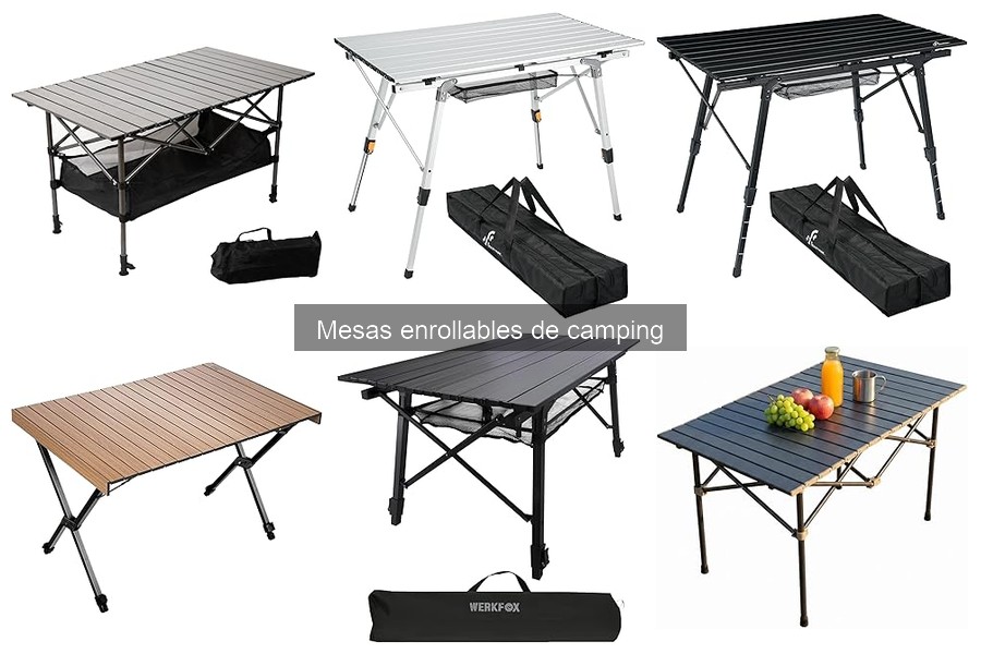 Mejores marcas de mesas enrollables de camping comparativa