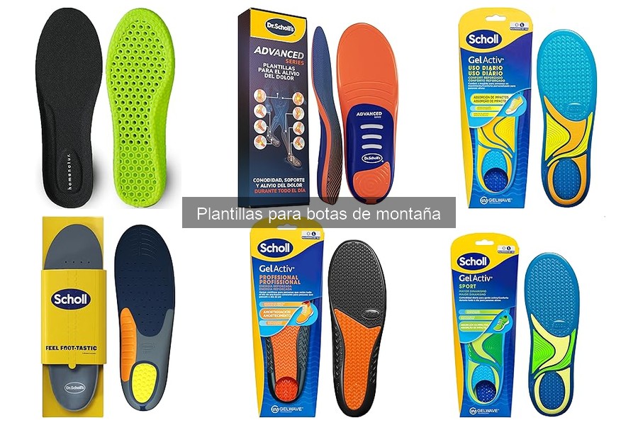 Mejores marcas de plantillas para botas de montaña