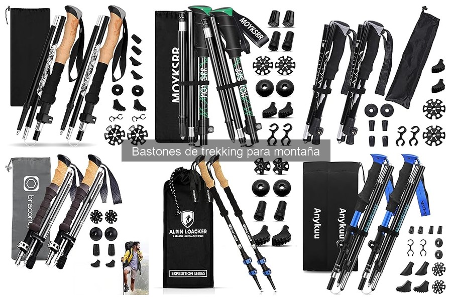 Mejores materiales para bastones de trekking en montaña