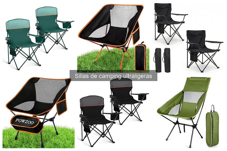 Mejores materiales para sillas de camping ultraligeras