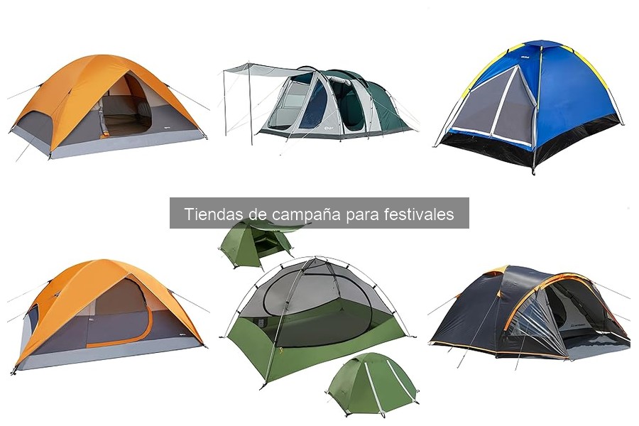 Mejores materiales para tiendas de campaña de festivales