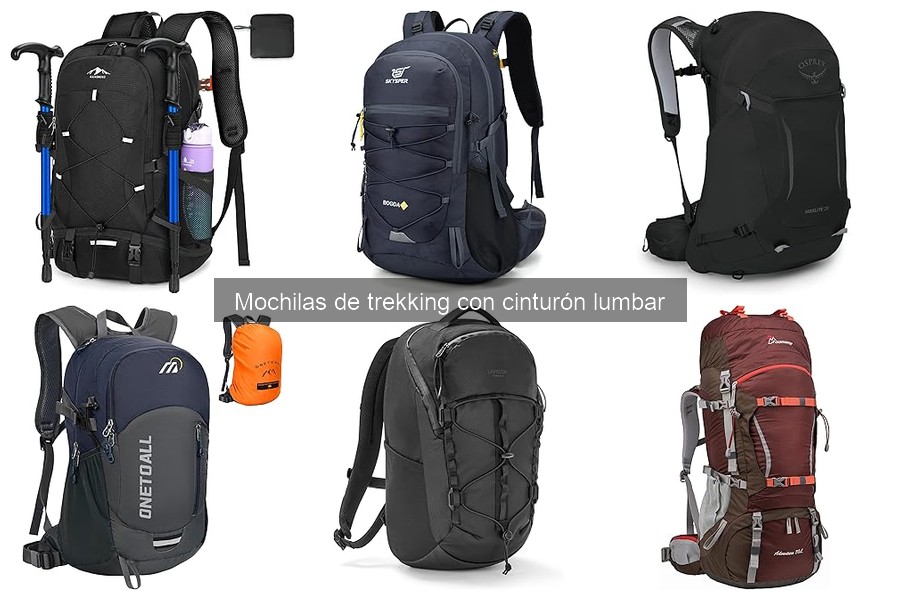 Mejores mochilas de trekking con cinturón lumbar para largas caminatas