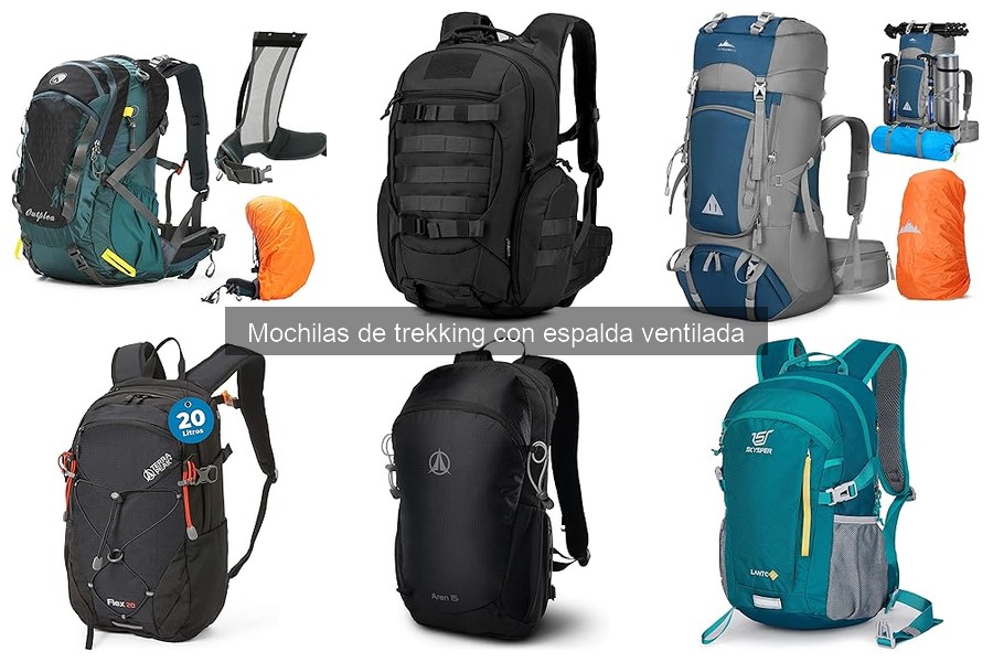 Mejores mochilas de trekking con espalda ventilada para principiantes