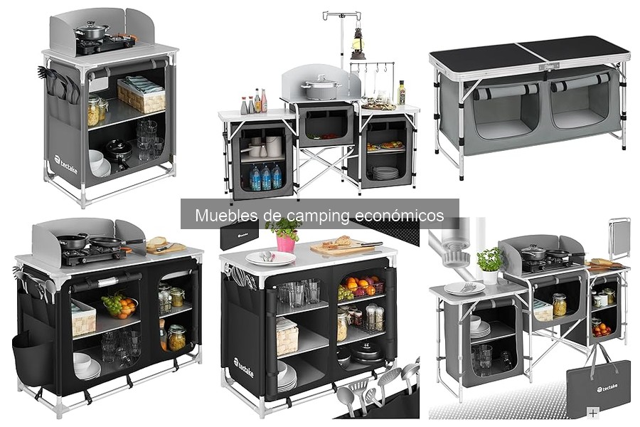 Mejores muebles de camping económicos para familias viajeras