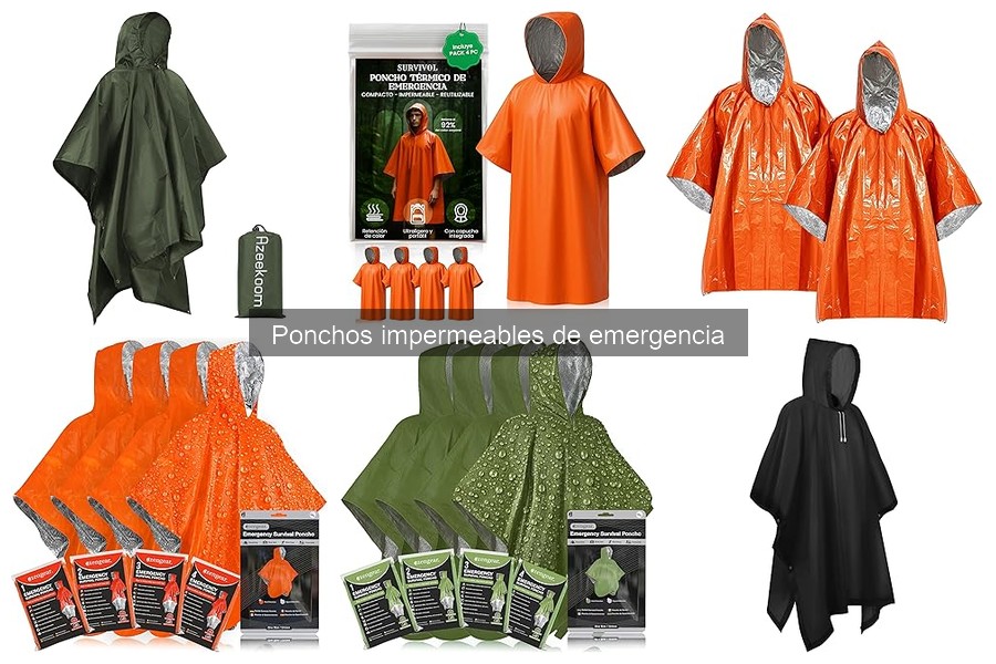 Mejores ponchos impermeables de emergencia para senderismo