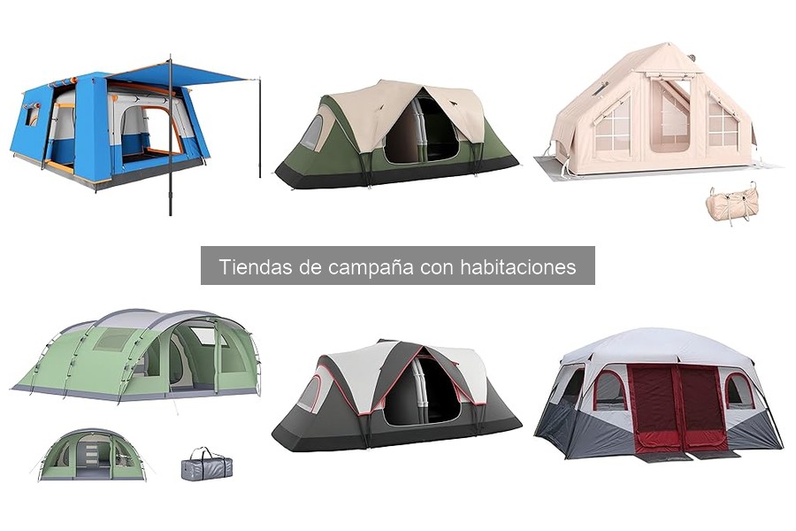 Mejores tiendas de campaña con habitaciones para familias grandes