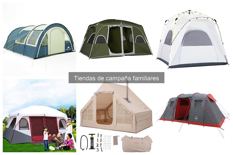 Mejores tiendas de campaña familiares para vacaciones en familia