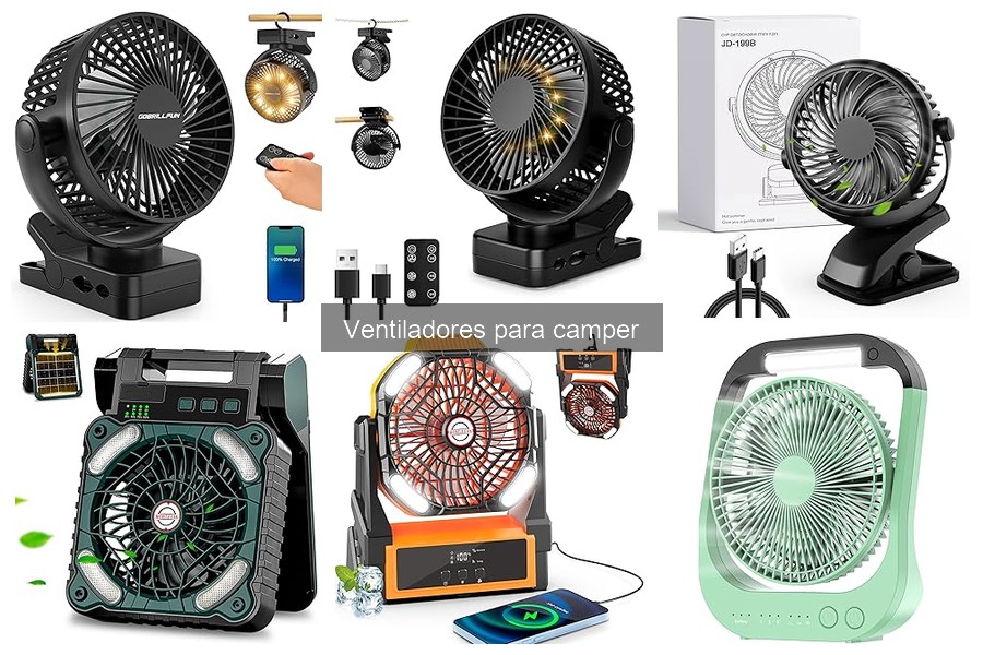 Mejores ventiladores silenciosos para camping y camper