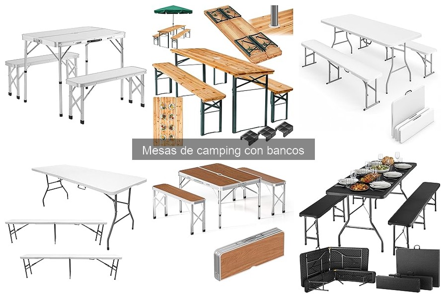 ¿Qué es una mesa de camping con bancos? Características y más