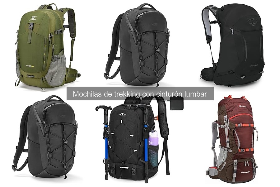 ¿Qué es una mochila de trekking con cinturón lumbar?