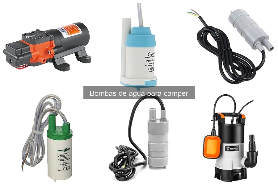 ¿Qué presión debe tener una bomba de agua para camper?