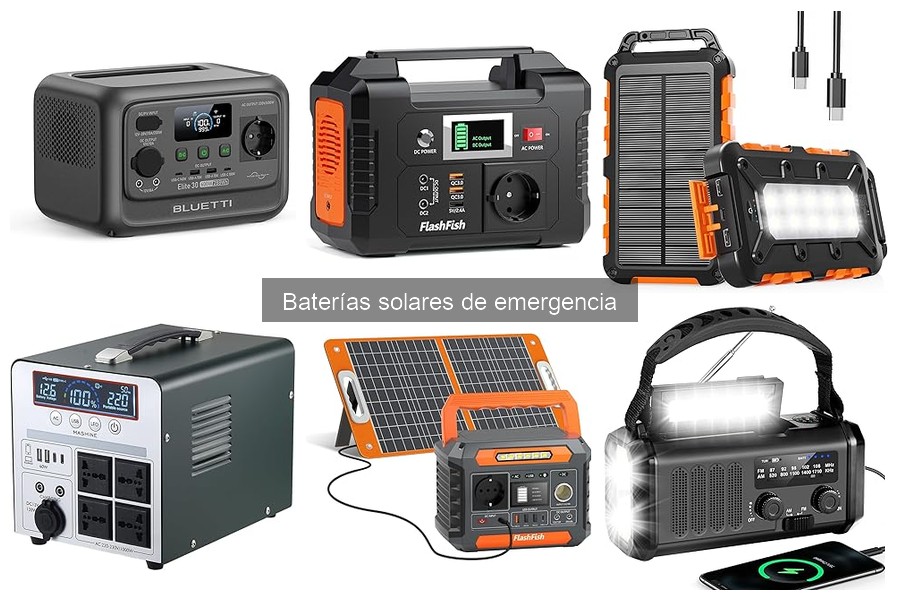 ¿Qué son las baterías solares de emergencia? Características y usos