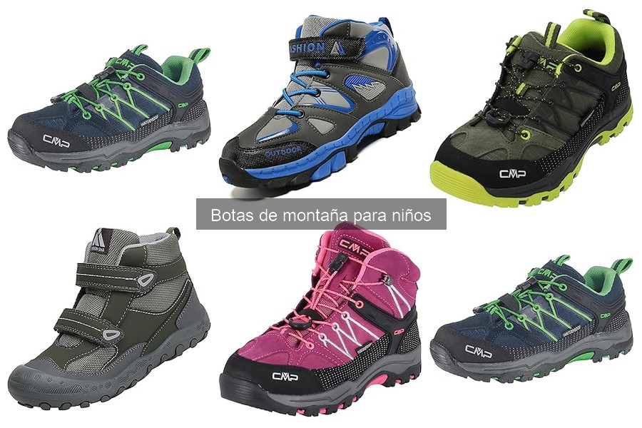 Tallas de botas de montaña para niños según edad