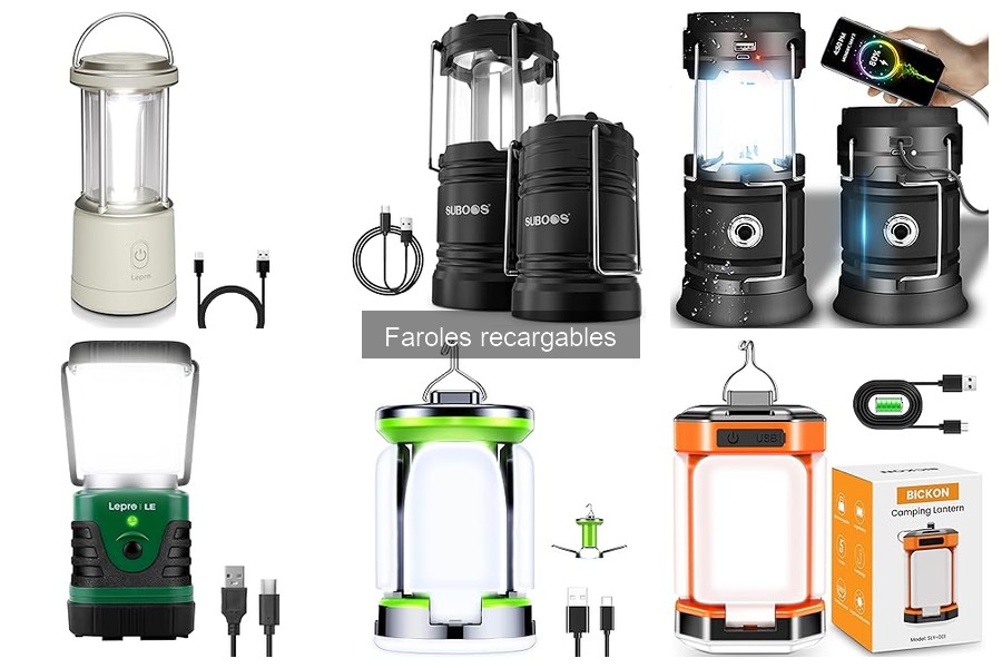 Tiempos de Carga de Faroles Recargables para Camping
