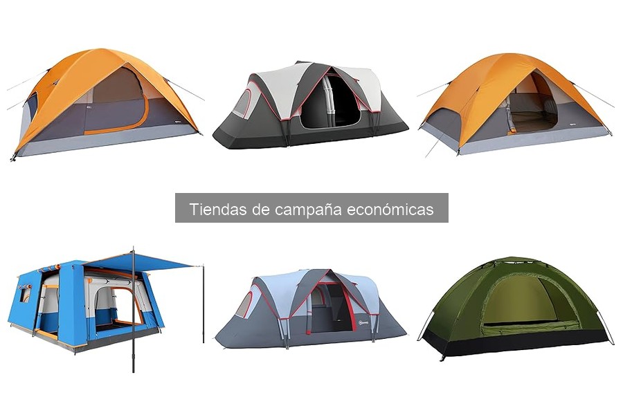 Tiendas de campaña económicas para familias: comparativa 2023