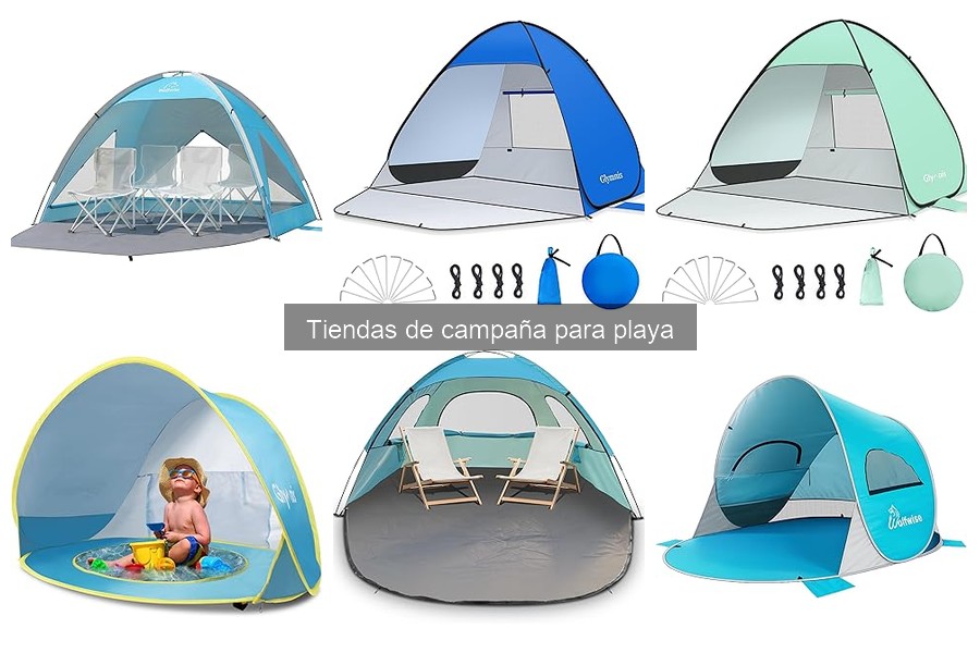 Tiendas de campaña ideales para la playa: tipos y características