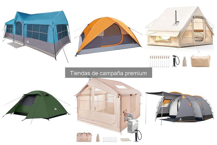 Tiendas de campaña premium con auto-erección y ventajas