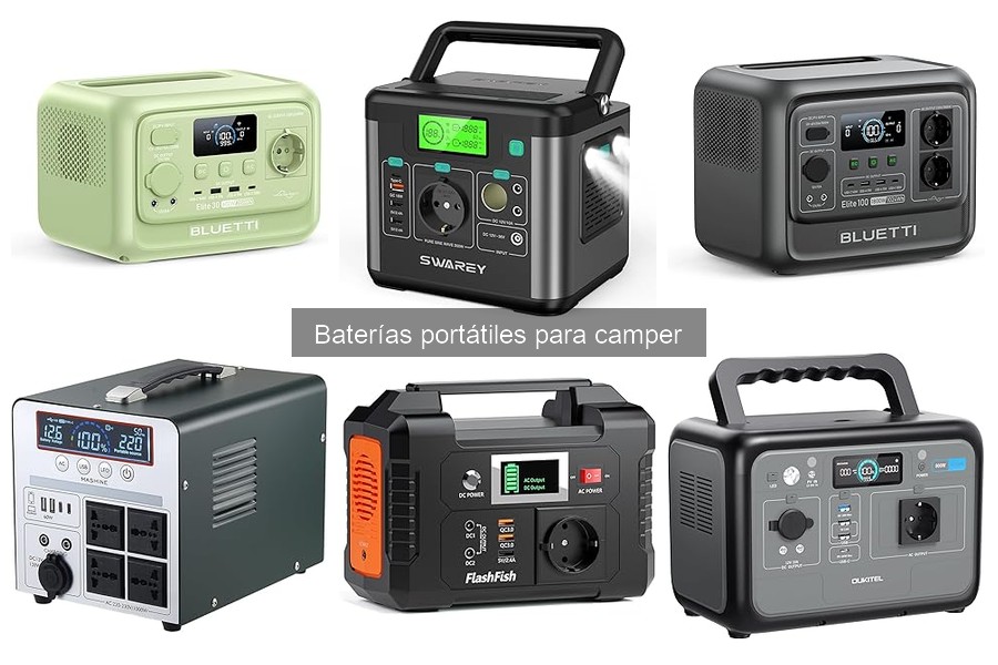 Tipos de baterías portátiles para campers: guía informativa