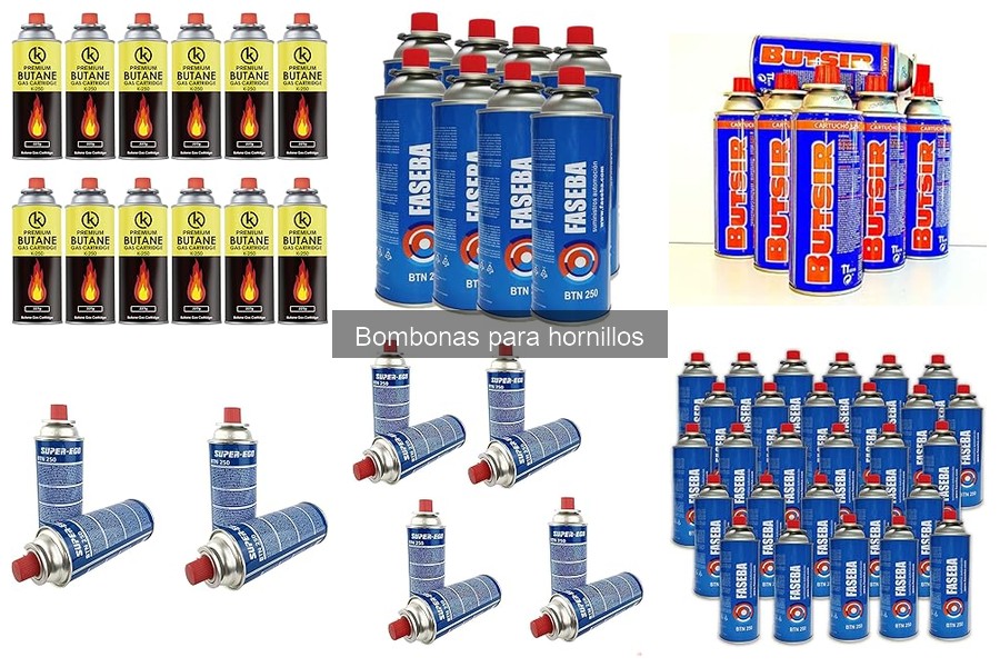 Tipos de bombonas para hornillos: características y recomendaciones