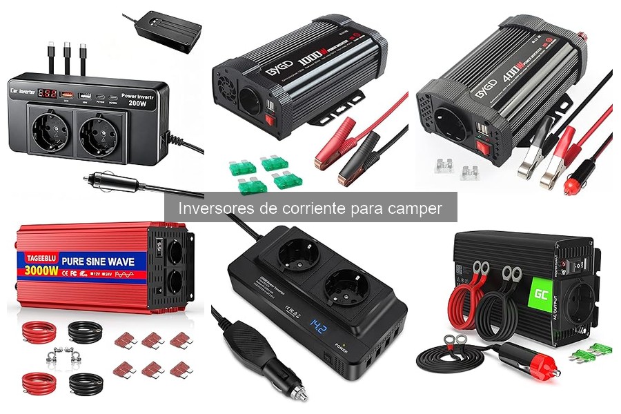 Tipos de inversores de corriente para camper: Guía completa