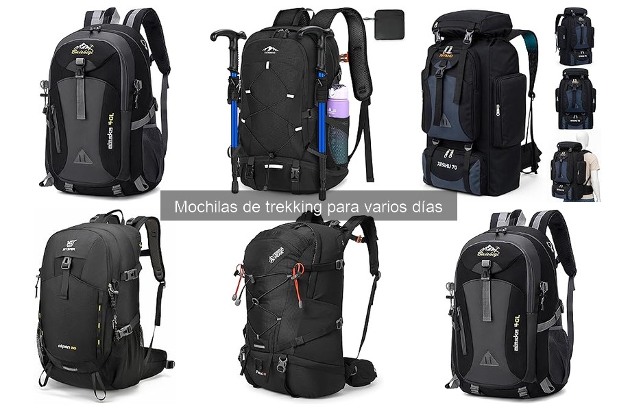 Tipos de mochilas de trekking para varios días: guía completa