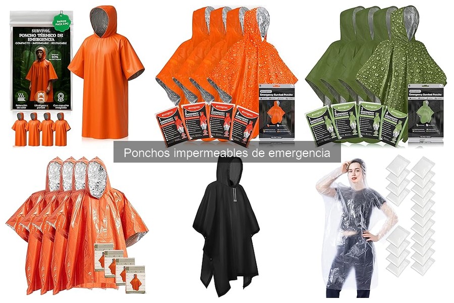 Tipos de ponchos impermeables de emergencia para tus aventuras