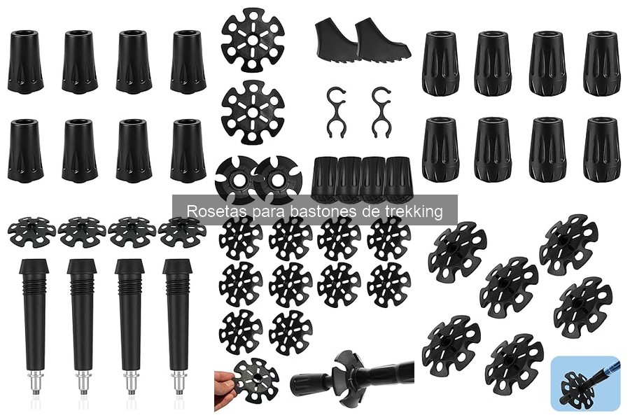 Tipos de rosetas para bastones de trekking y sus usos