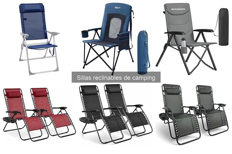 Tipos de sillas reclinables de camping: guía completa