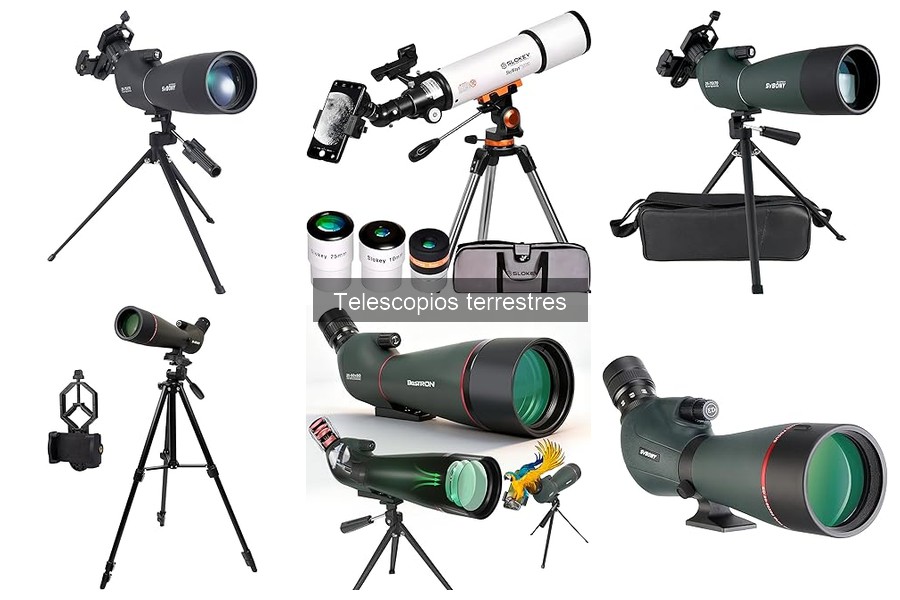 Tipos de telescopios terrestres y sus usos