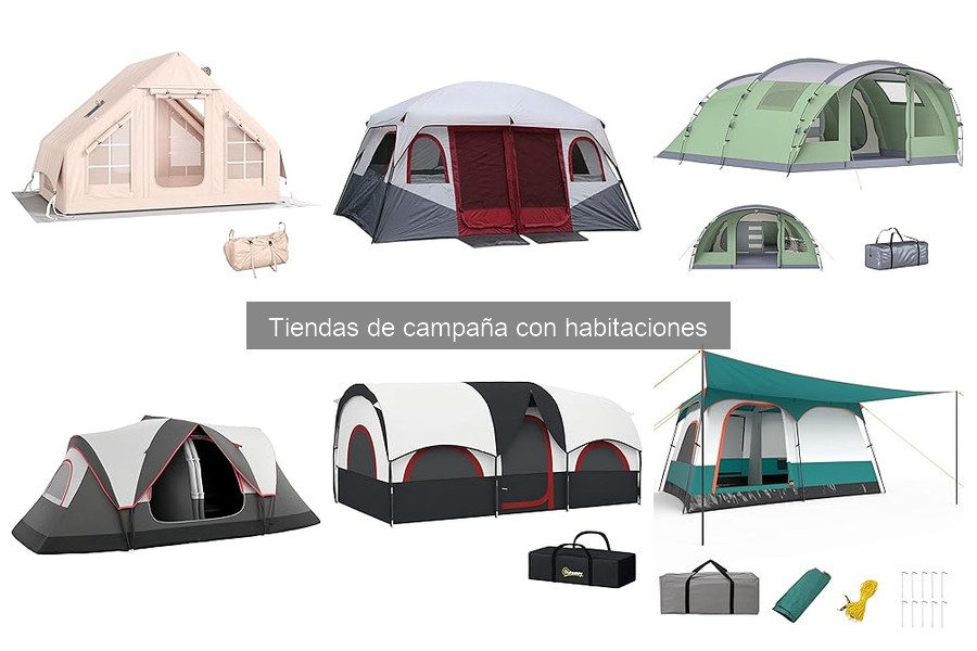 Tipos de tiendas de campaña con habitaciones: guía completa