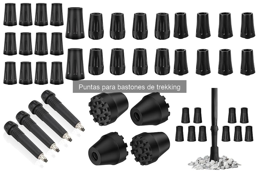 Ventajas de usar puntas de goma en bastones de trekking