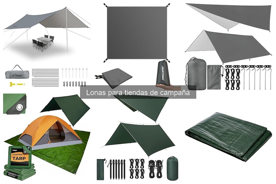 Ventajas y desventajas de usar lonas para tiendas de campaña
